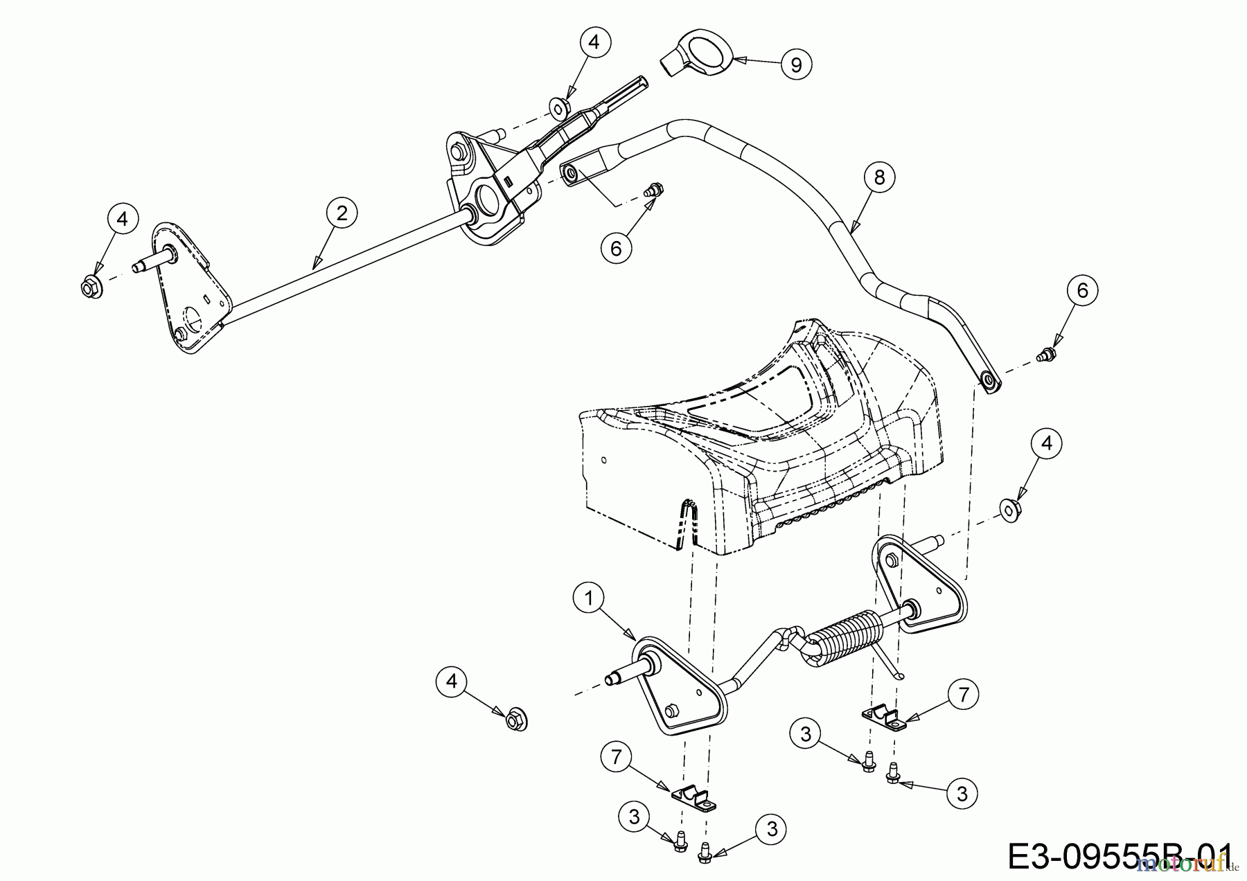  Cub Cadet Petrol mower LM1 AP46 11C-TQMG603 (2022) Axles, Height adjustment