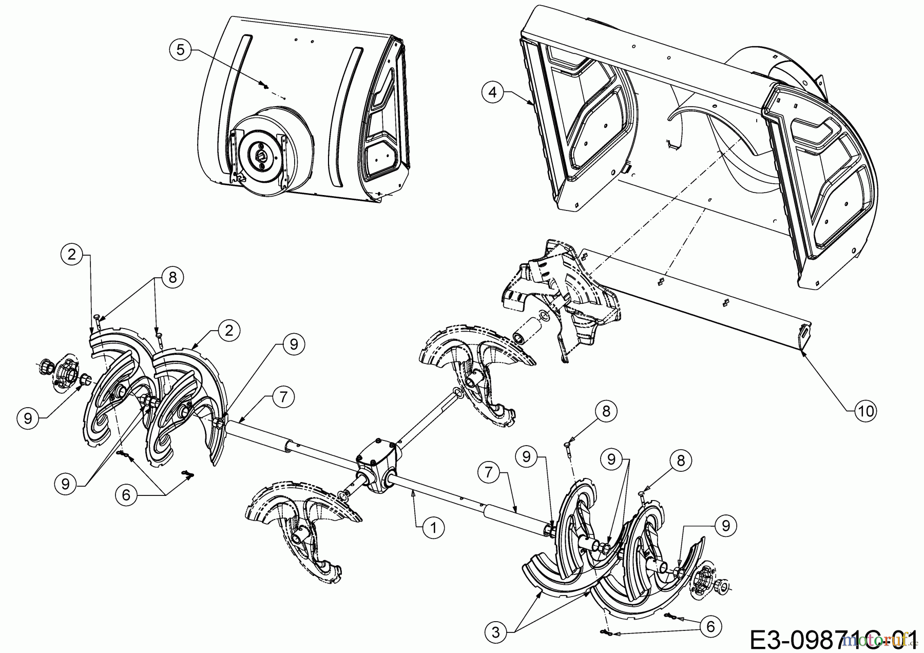  Cub Cadet Snow throwers XS3 76 TDE 31AY7EVZ603 (2024) Auger, Auger drive