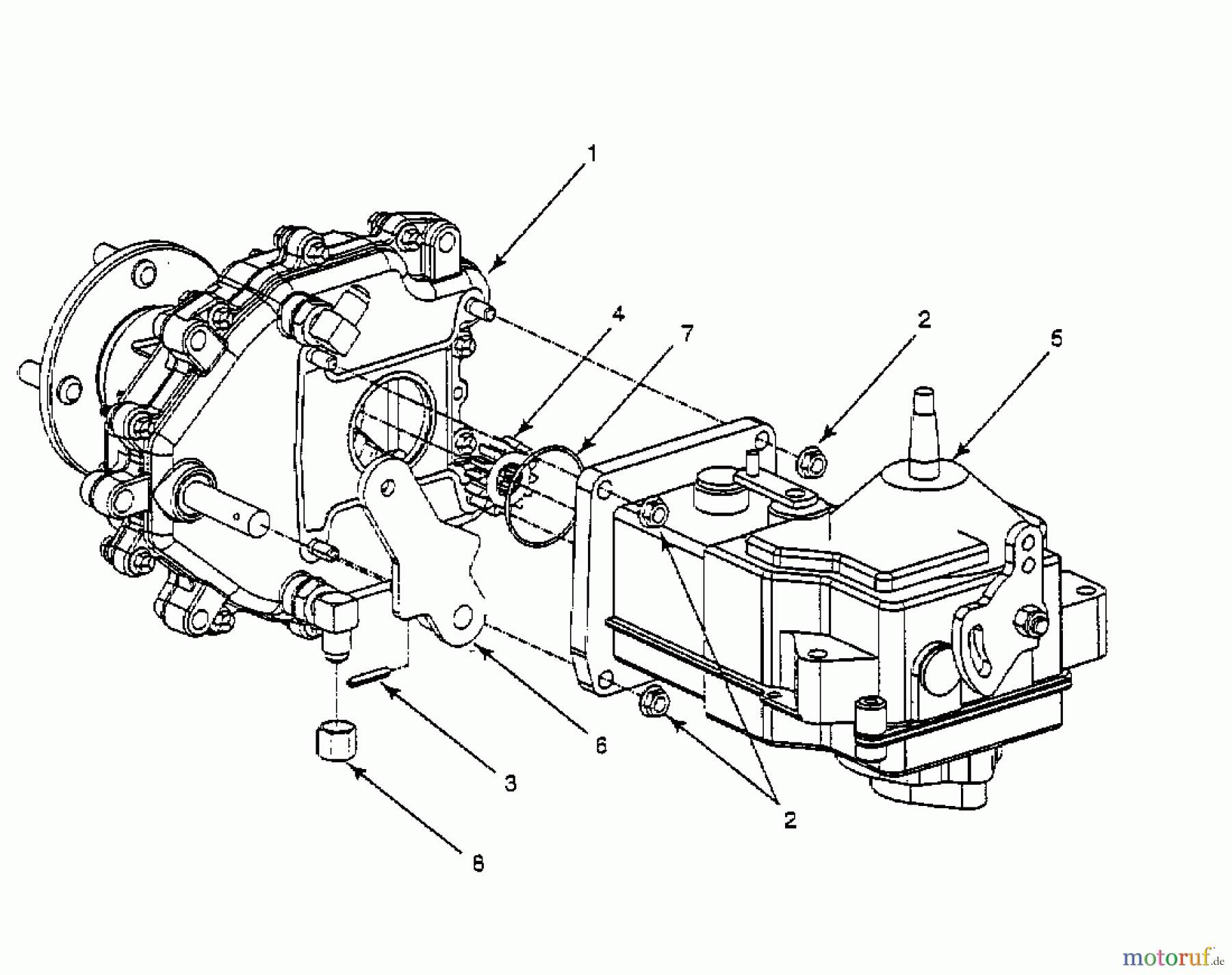  Cub Cadet Zero Turn Z 48 53BA1B5M603  (2000) Gearbox, Hydrostatic gearbox