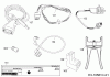Robomow RC308U (Red) 22BCDRAA619 (2020) Listas de piezas de repuesto y dibujos Cabel, Cable connector, Rain sensor, Tools