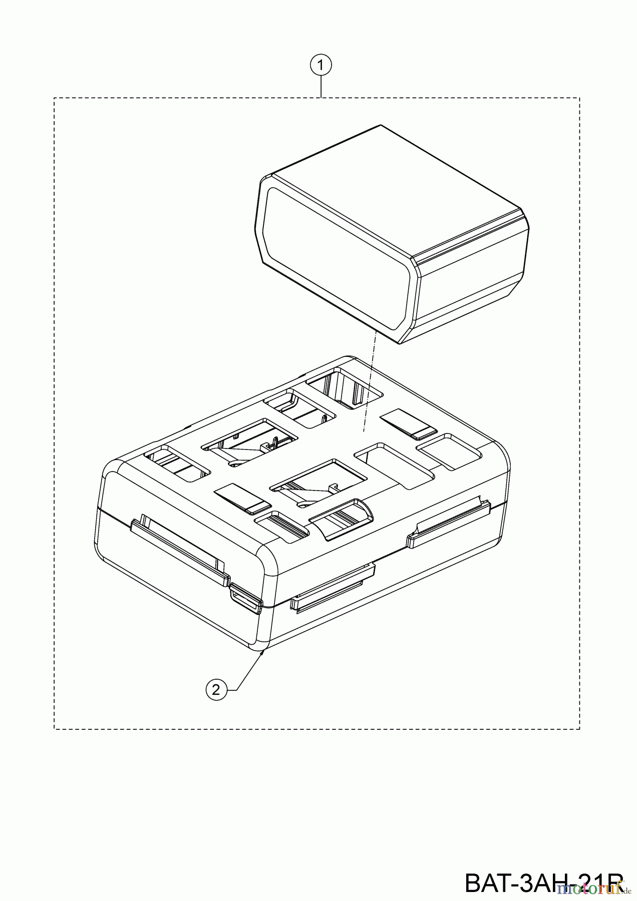  Robomow Robotic lawn mower RK1000 PRO 22AKFAFA619  (2021) Battery and housing