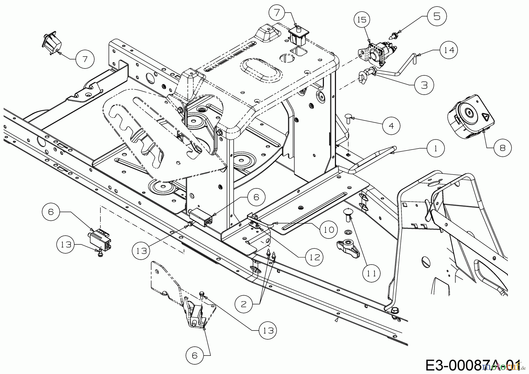  Wolf-Garten Lawn tractors Scooter Pro 13C226HD650  (2018) Electric parts