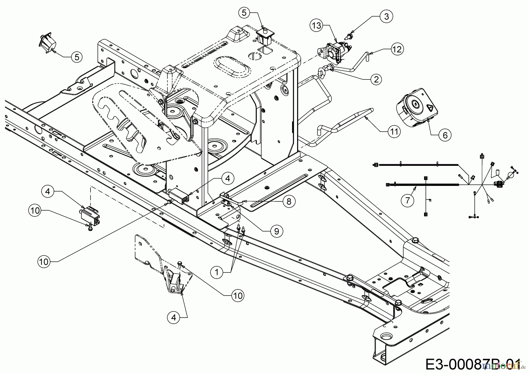  Wolf-Garten Lawn tractors Scooter Pro 13C226HD650  (2020) Electric parts