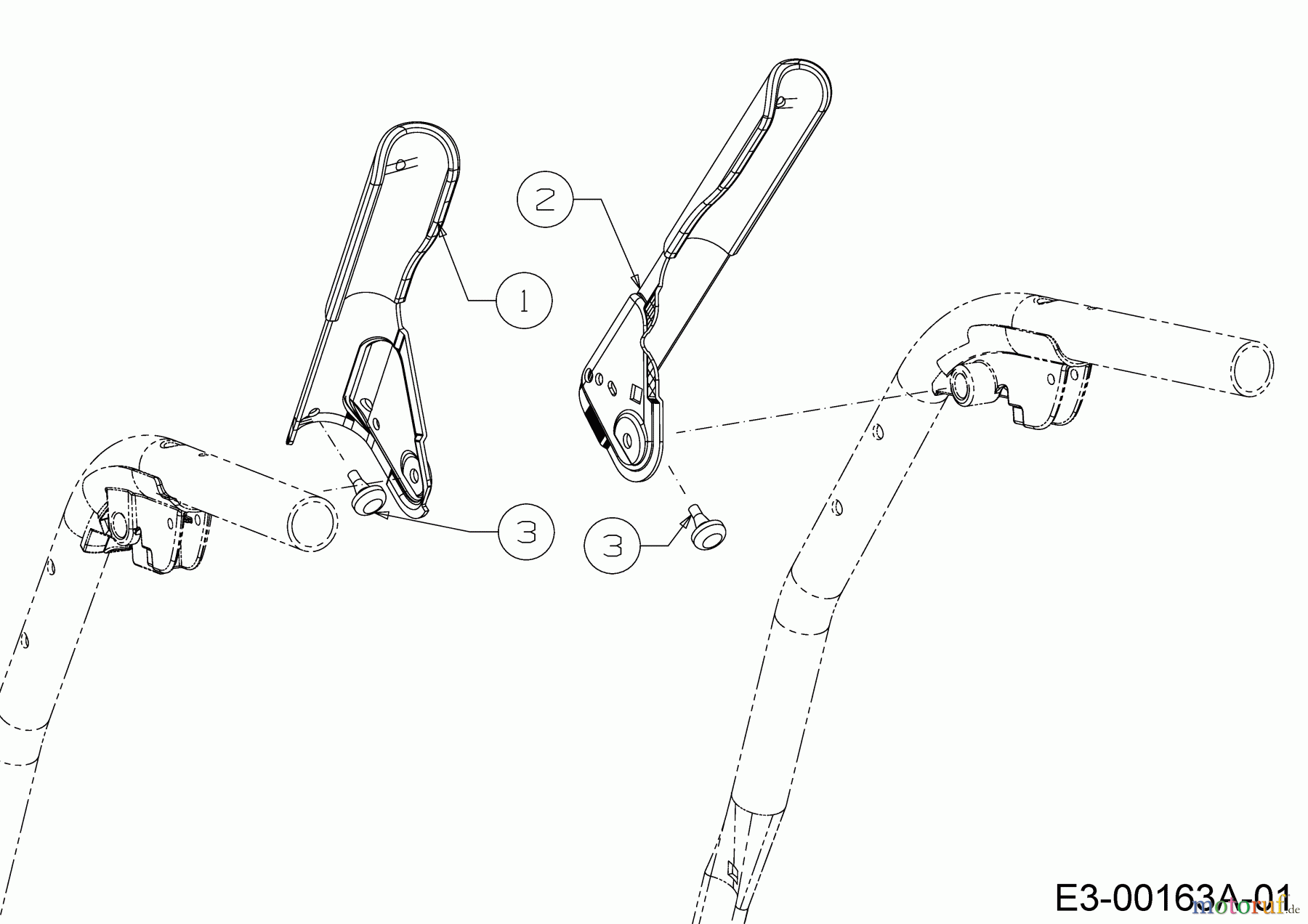  Wolf-Garten Snow throwers SF 61 E 31AW6BF2650  (2020) Clutch levers