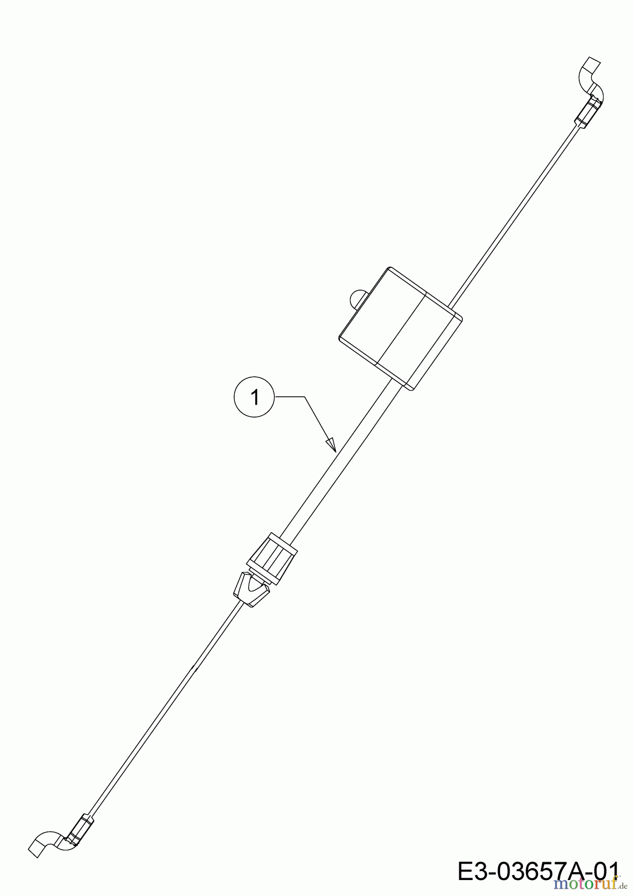  Wolf-Garten Petrol mower Expert 460 11B-TUKC650  (2017) Control cable brake