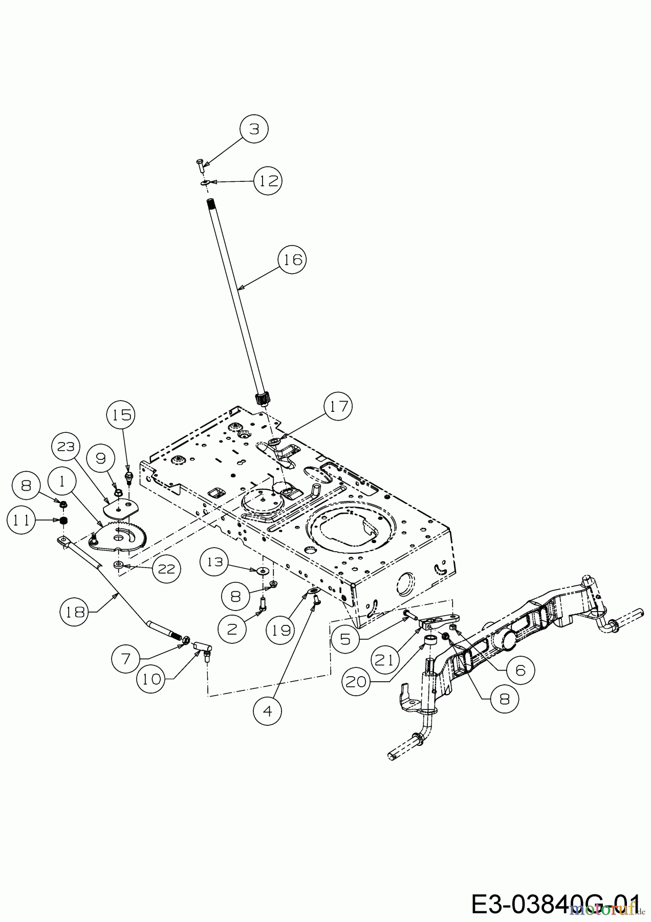  Wolf-Garten Lawn tractors 105.180 H 13IT71WN650  (2020) Steering