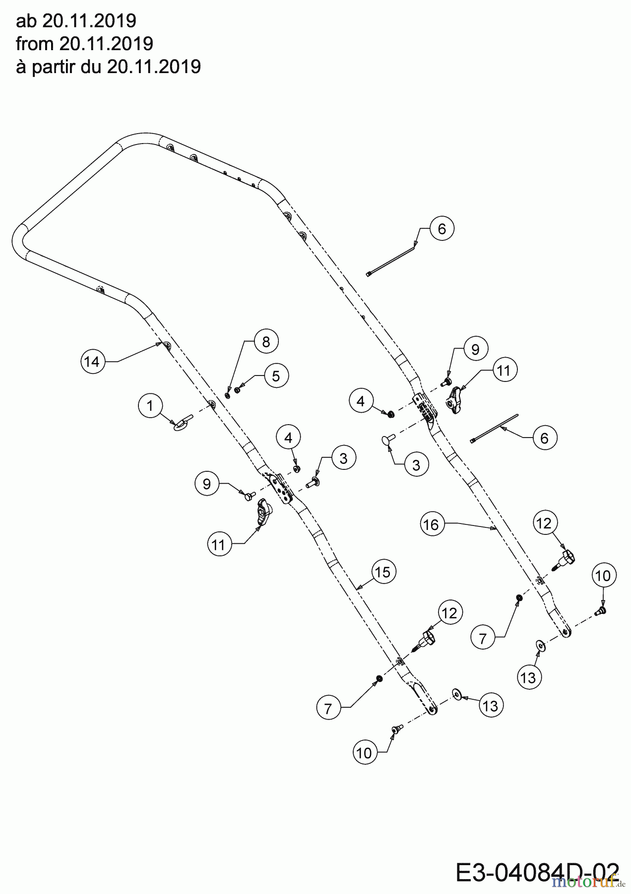  Wolf-Garten Petrol mower self propelled Expert 530 A 12C-PUKC650 (2020) Handle from 20.11.2019