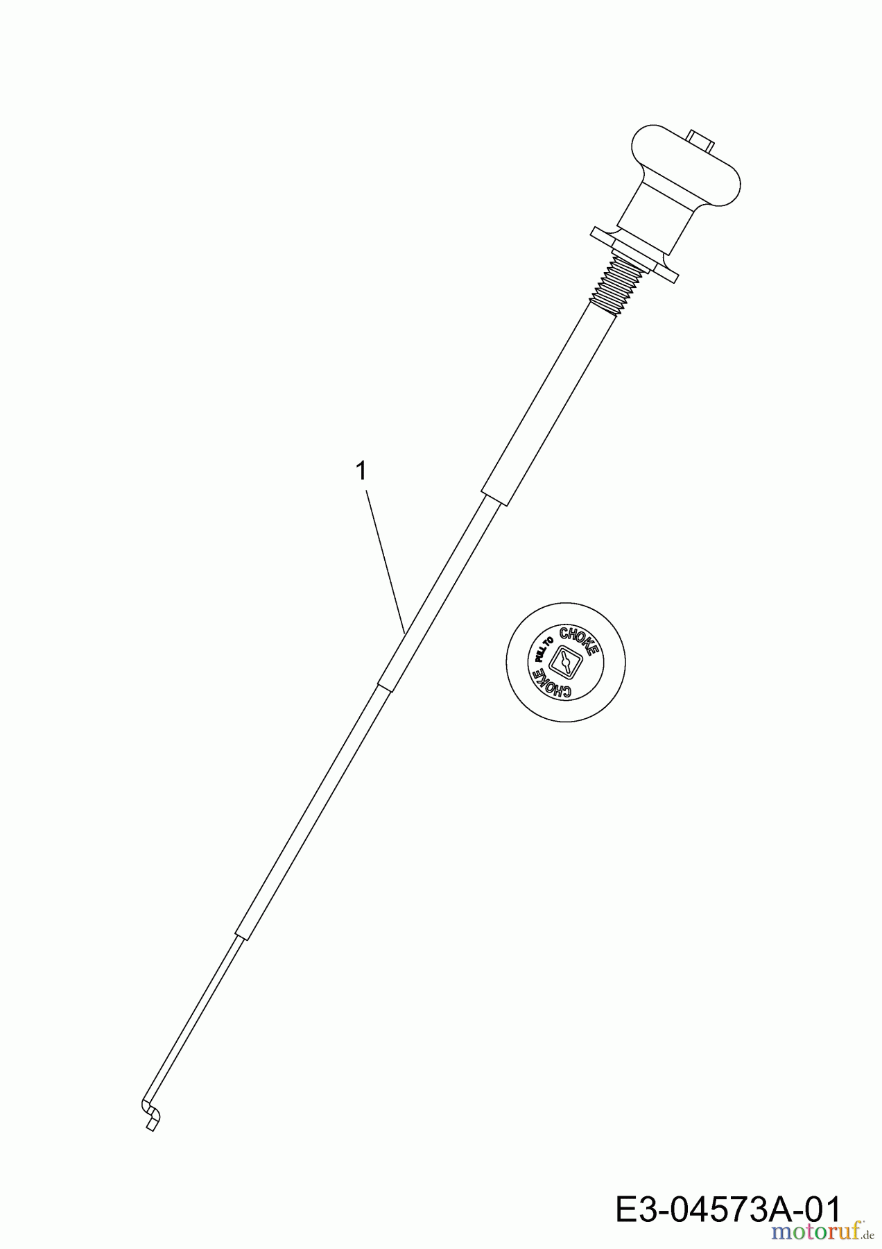  Wolf-Garten Lawn tractors Expert 96.160 H 13AG93WF650  (2014) Choke control