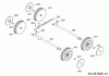 Wolf-Garten Expert UV 40 B 16BG8D0F650 (2017) Listas de piezas de repuesto y dibujos Axle, Wheels