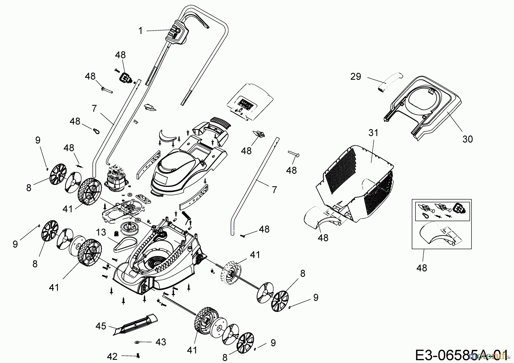  Wolf-Garten Electric mower S 3200 E 18ACA1D-650  (2018) Basic machine