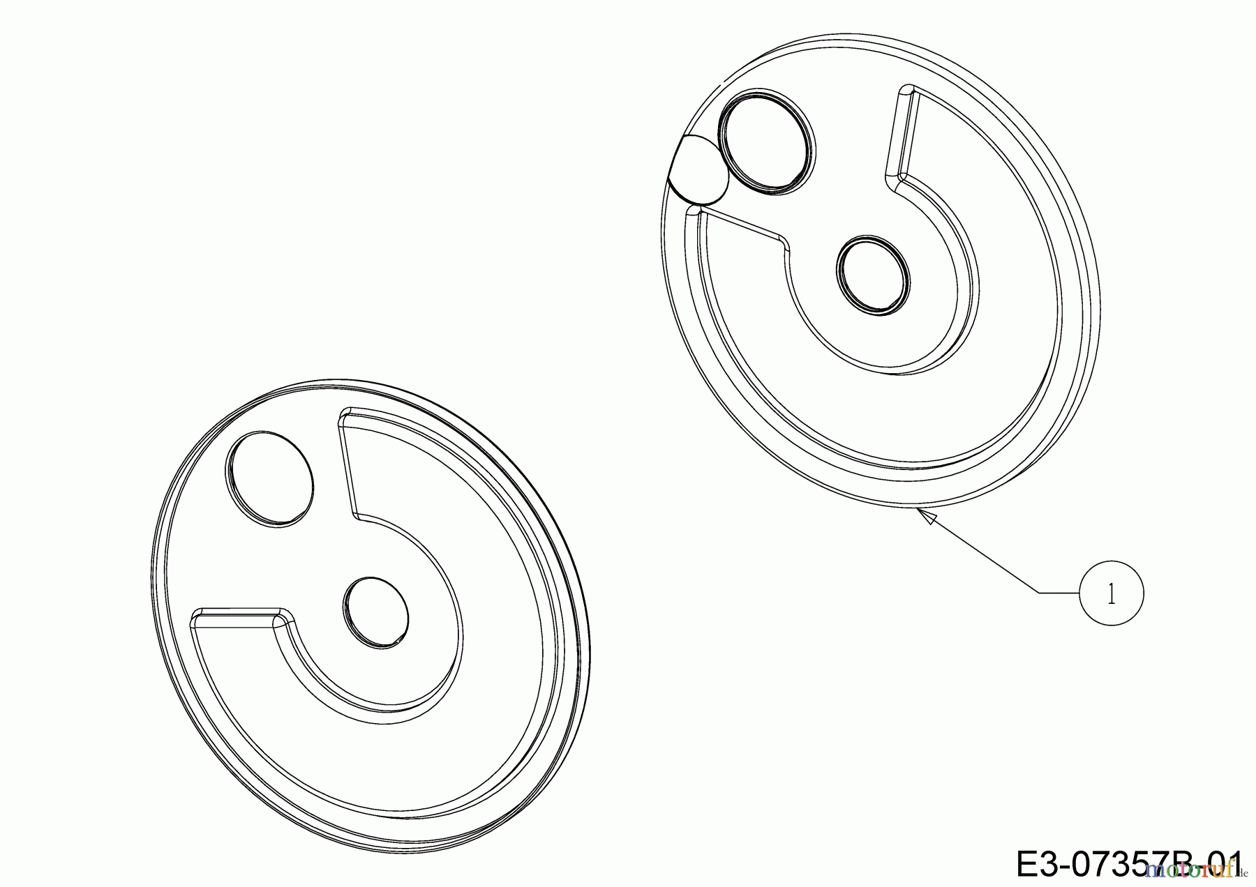  Wolf-Garten Petrol mower self propelled Expert 530 A 12C-PUKC650  (2018) Wheel dust cover