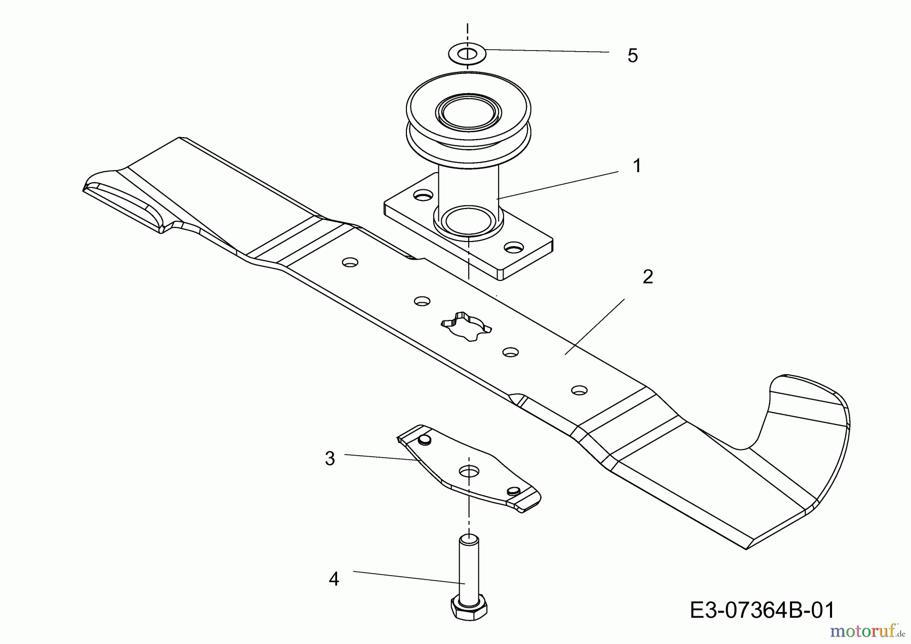  Wolf-Garten Petrol mower self propelled Expert 46 BA ES 12AEK18Z650  (2014) Blade, Blade adapter