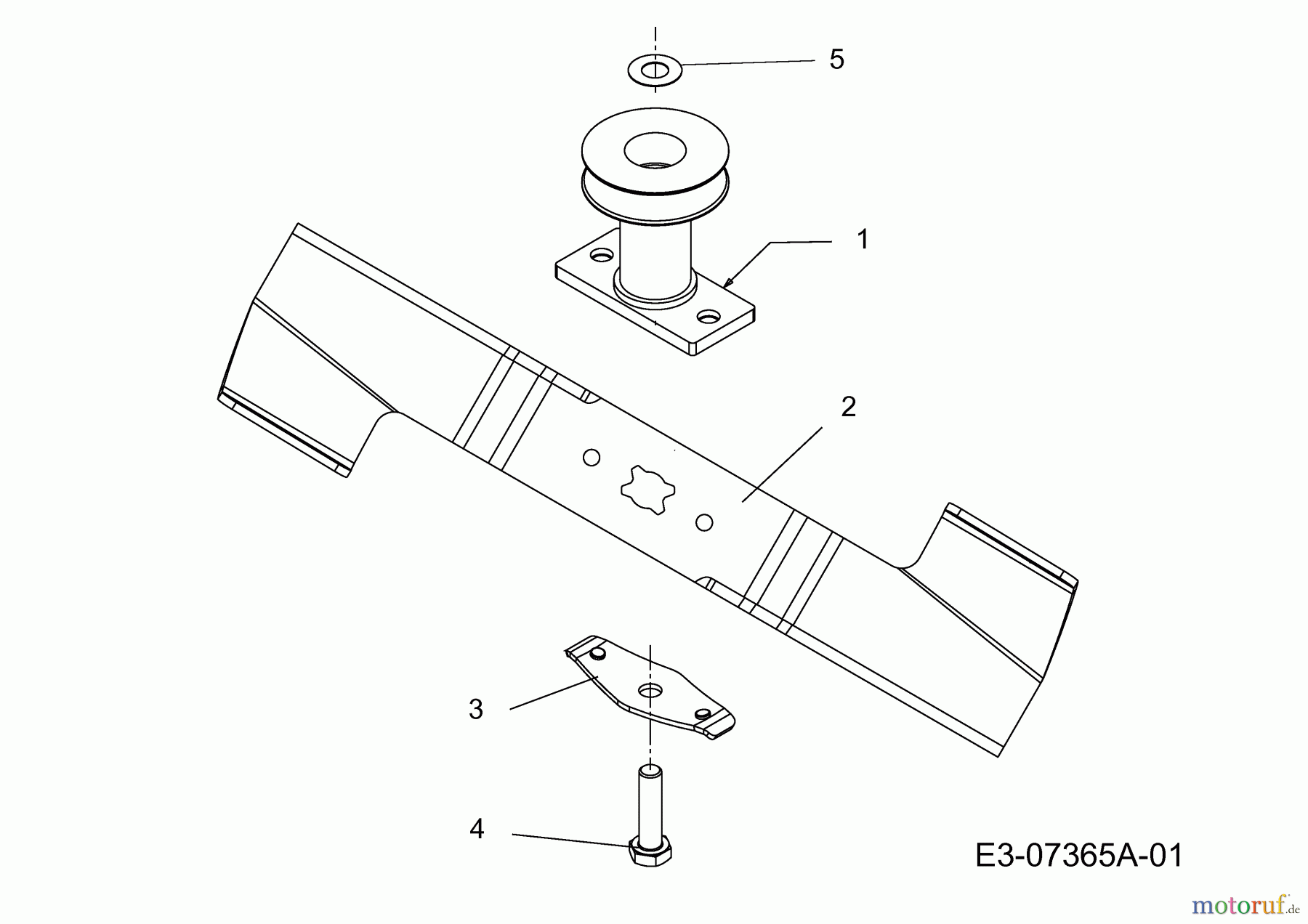  Wolf-Garten Petrol mower self propelled Expert 46 BA V ES 12AGK18Z650  (2013) Blade, Blade adapter