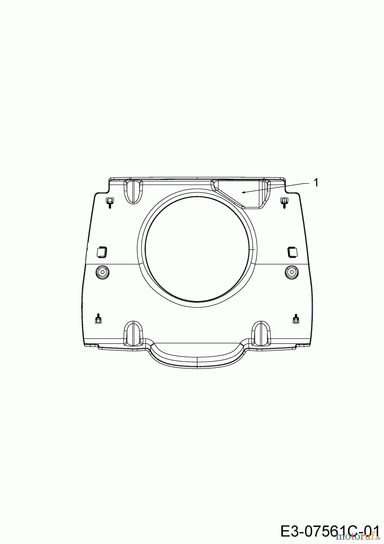  Wolf-Garten Lawn tractors Expert 96.160 H 13AG93WF650  (2014) Engine duct