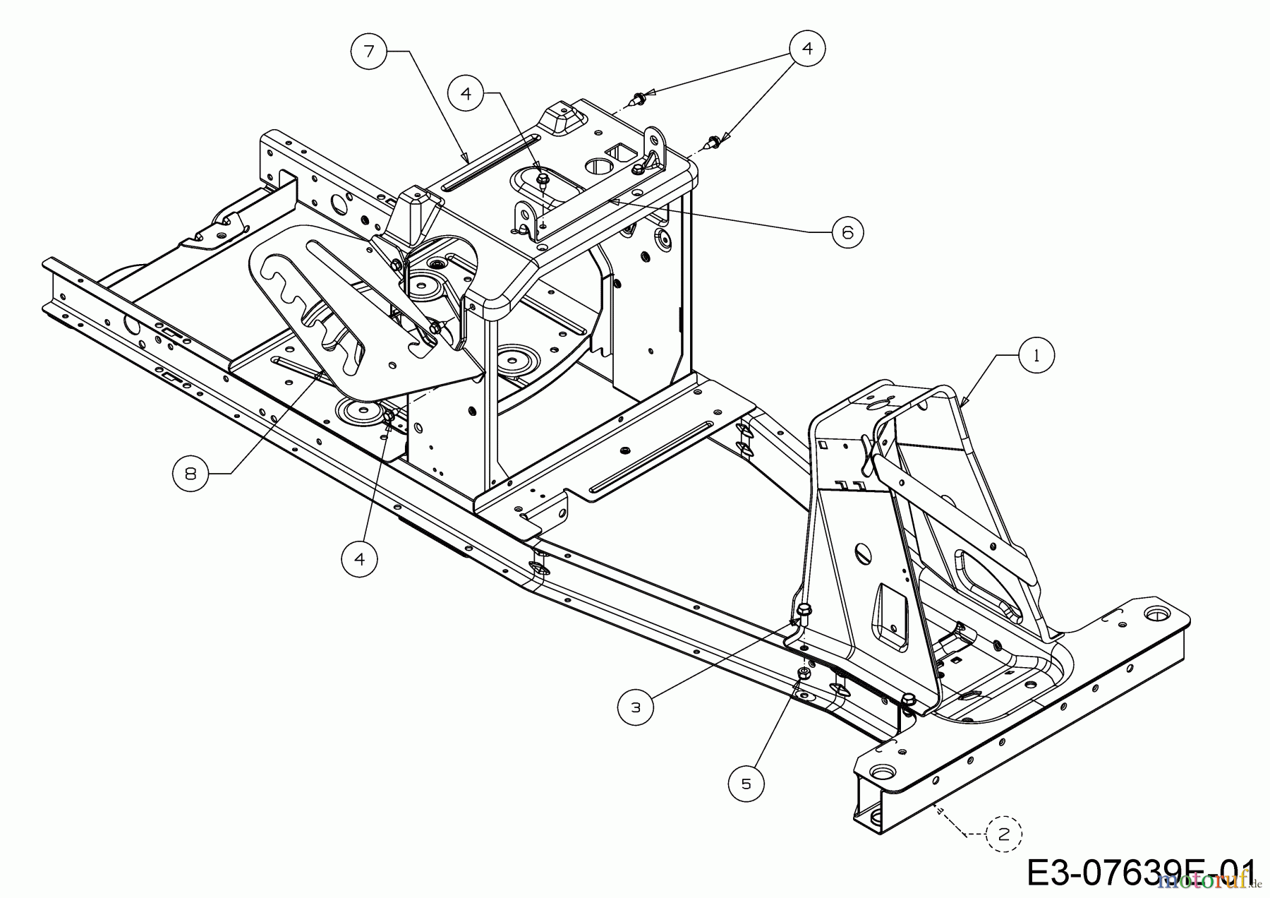  Wolf-Garten Lawn tractors Scooter Pro 13C226HD650  (2018) Frame