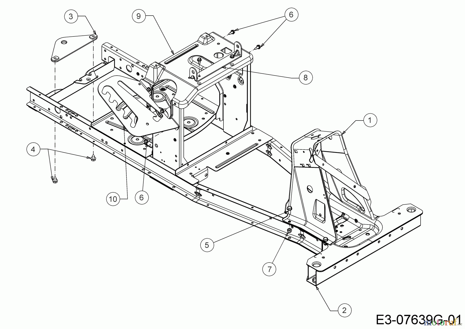  Wolf-Garten Lawn tractors Scooter Pro 13A726HD650  (2019) Frame