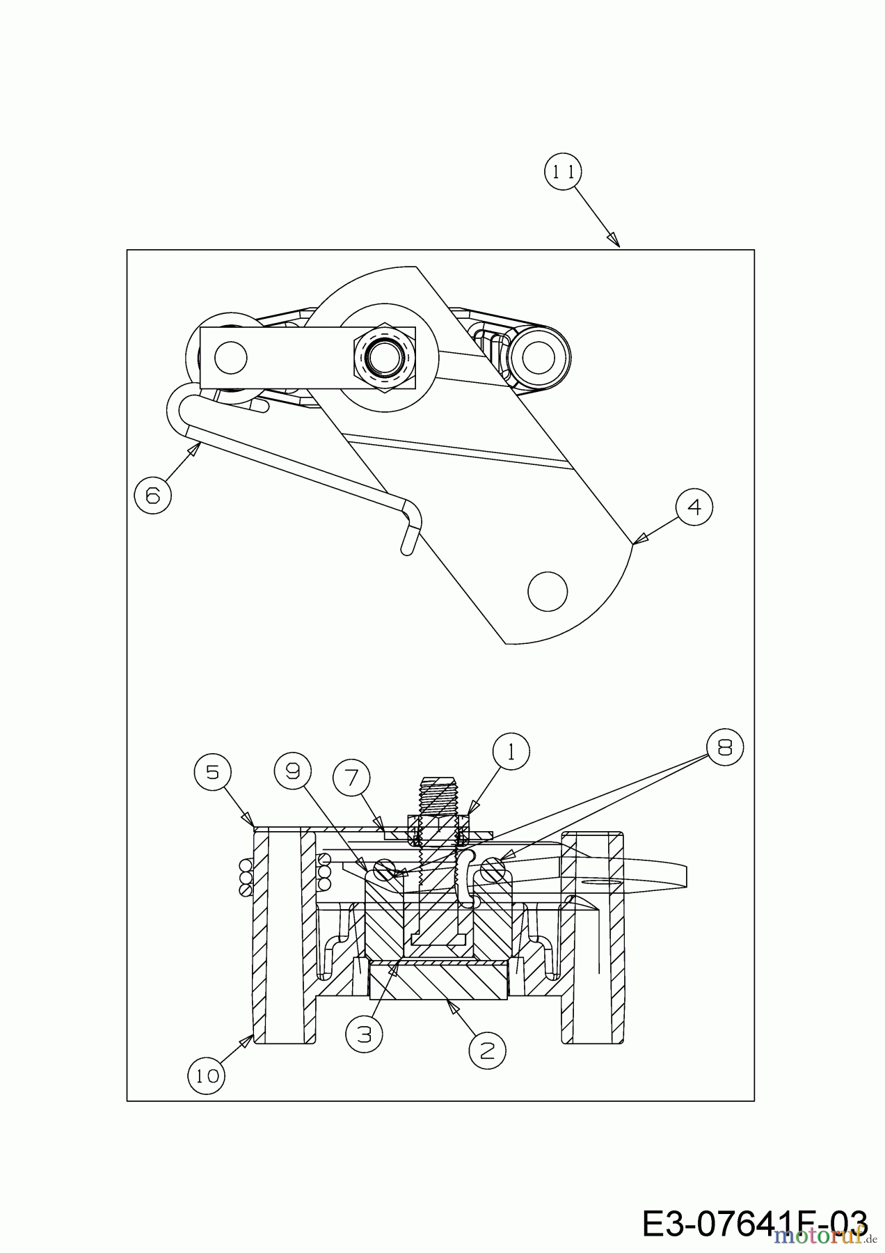  Wolf-Garten Lawn tractors Scooter Pro 13C226HD650  (2018) Brake