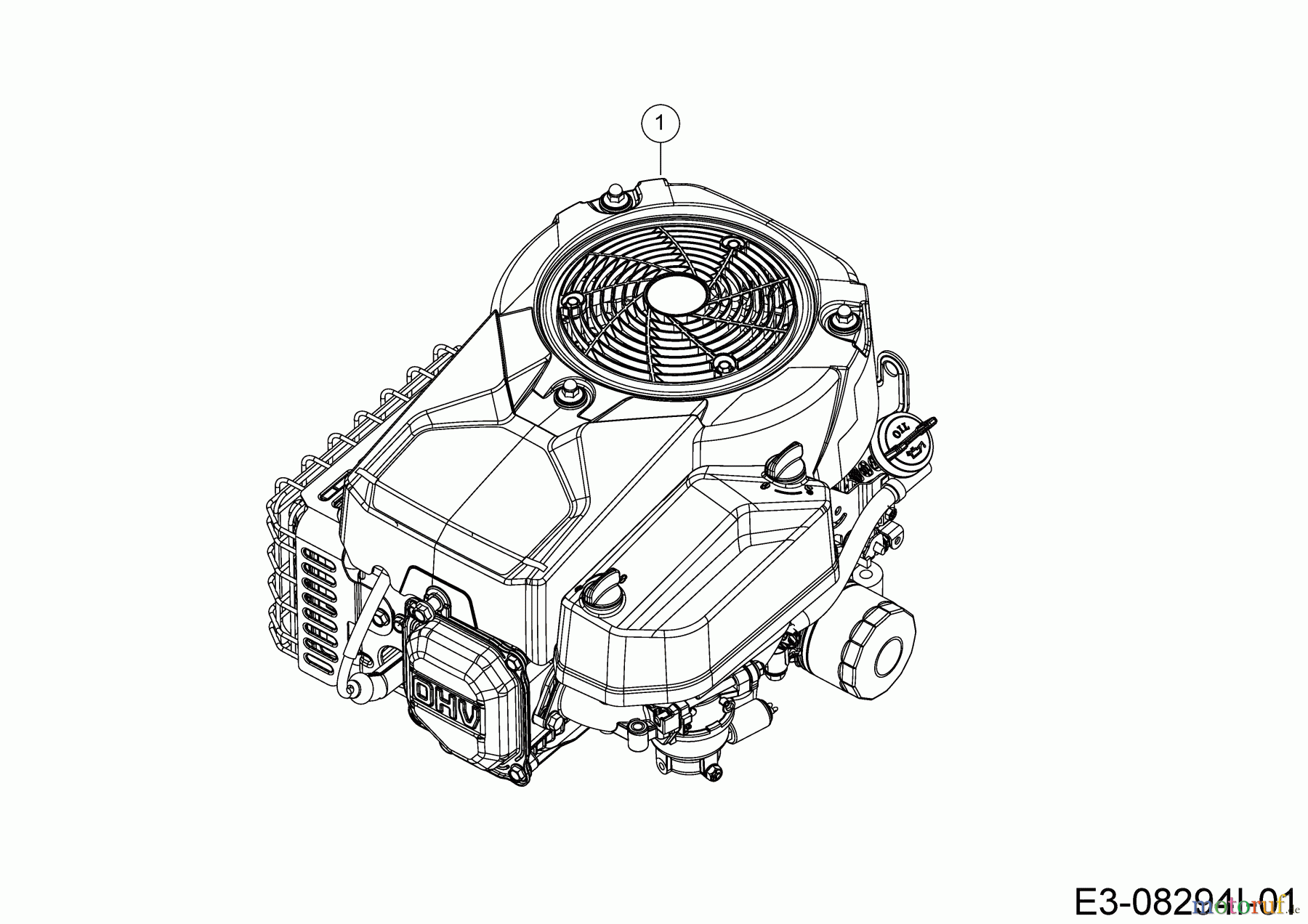  Wolf-Garten Lawn tractors Scooter Pro 13A726HD650  (2020) Engine