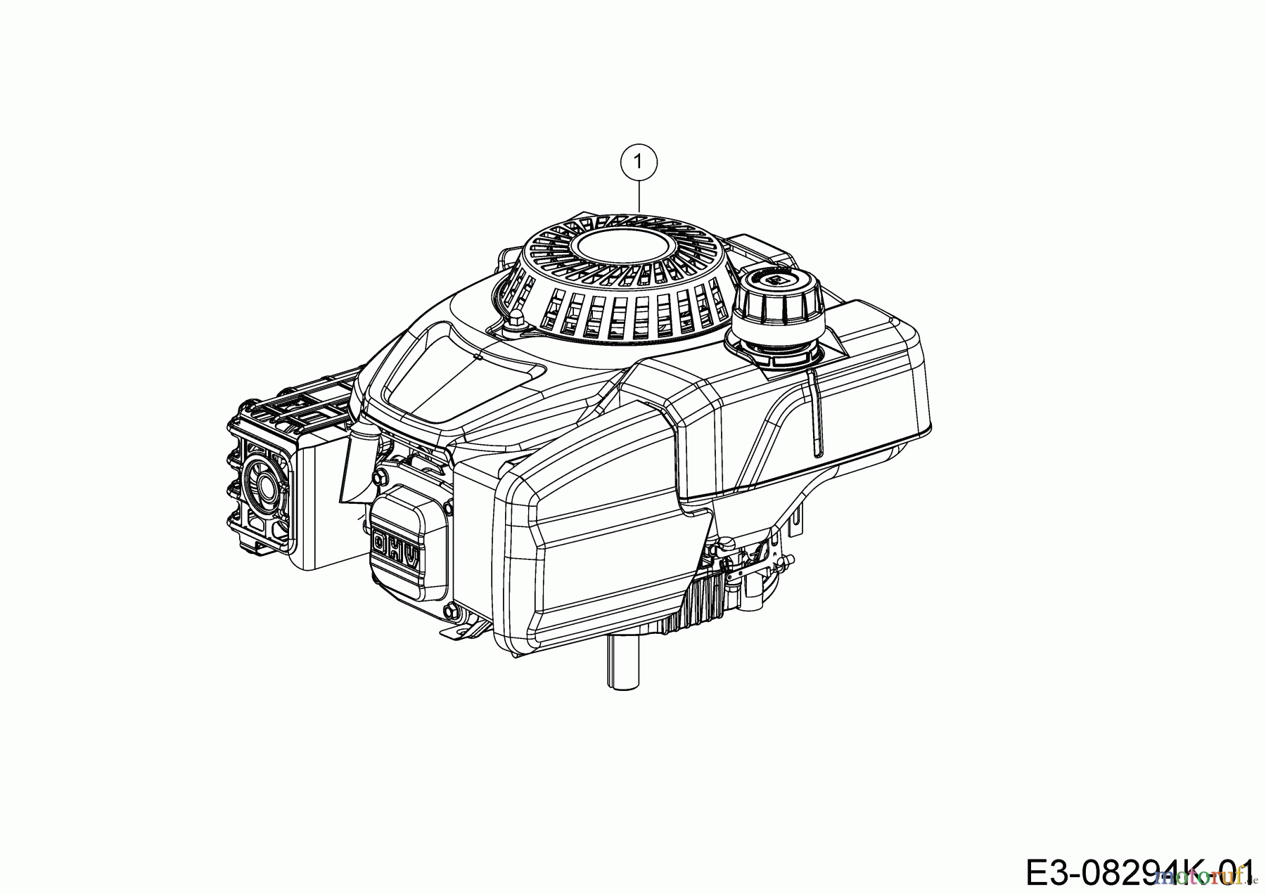  Wolf-Garten Lawn tractors Scooter 13AW26SC650  (2019) Engine