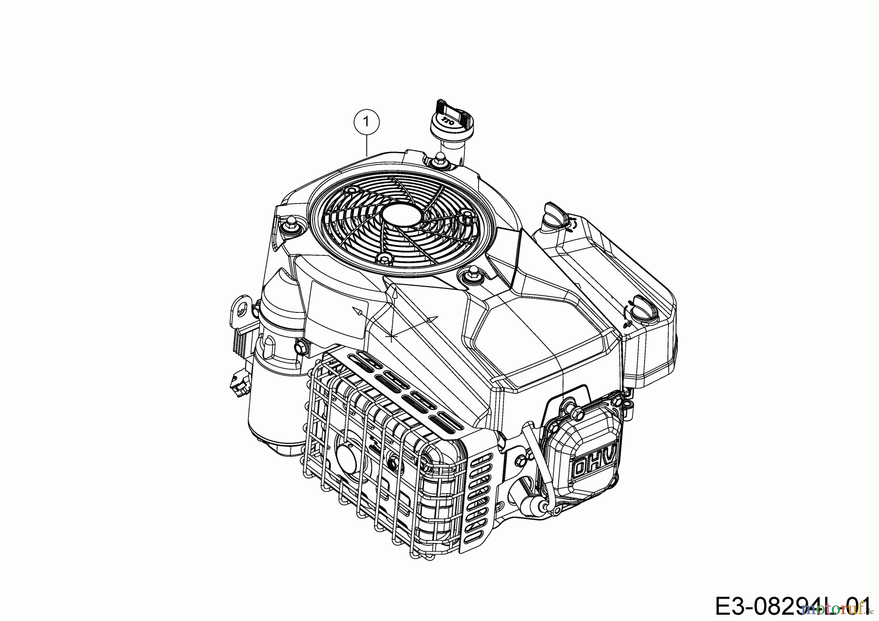  Wolf-Garten Lawn tractors Scooter Hydro 13A721SD650  (2020) Engine