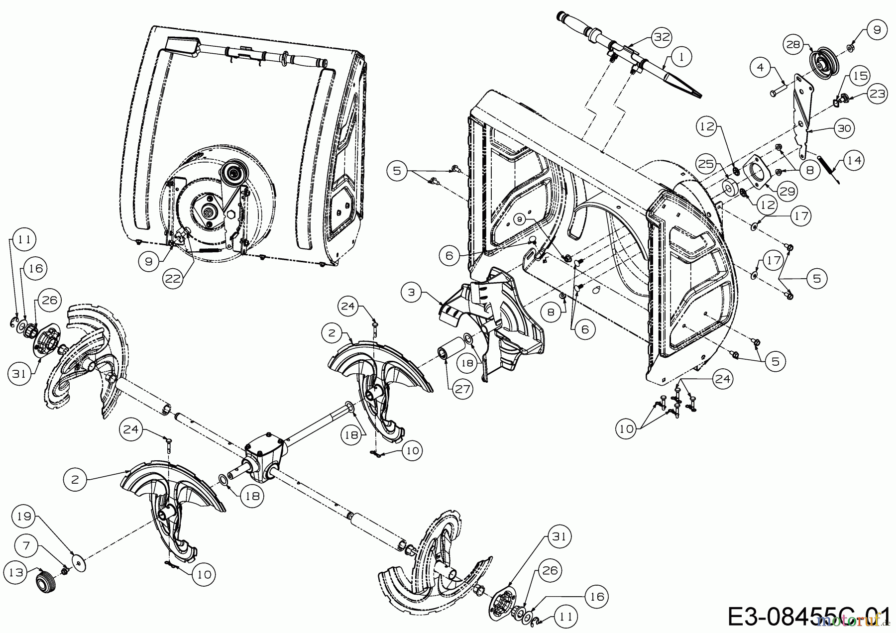  Wolf-Garten Snow throwers Expert 7190 HD 31AY55SY650  (2017) Impeller, Auger