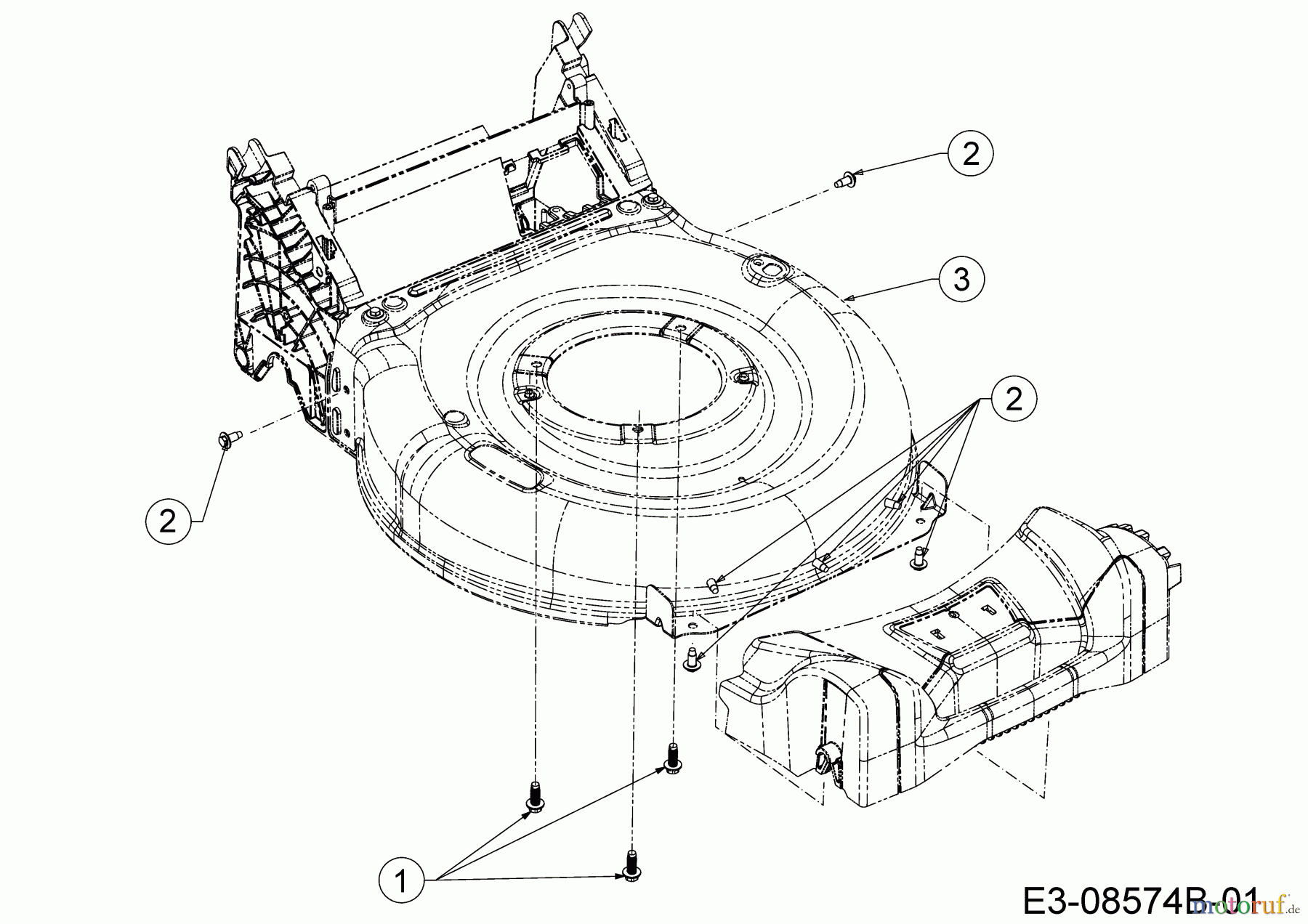  Wolf-Garten Petrol mower A 4200 11A-LOSC650 (2019) Deck housing