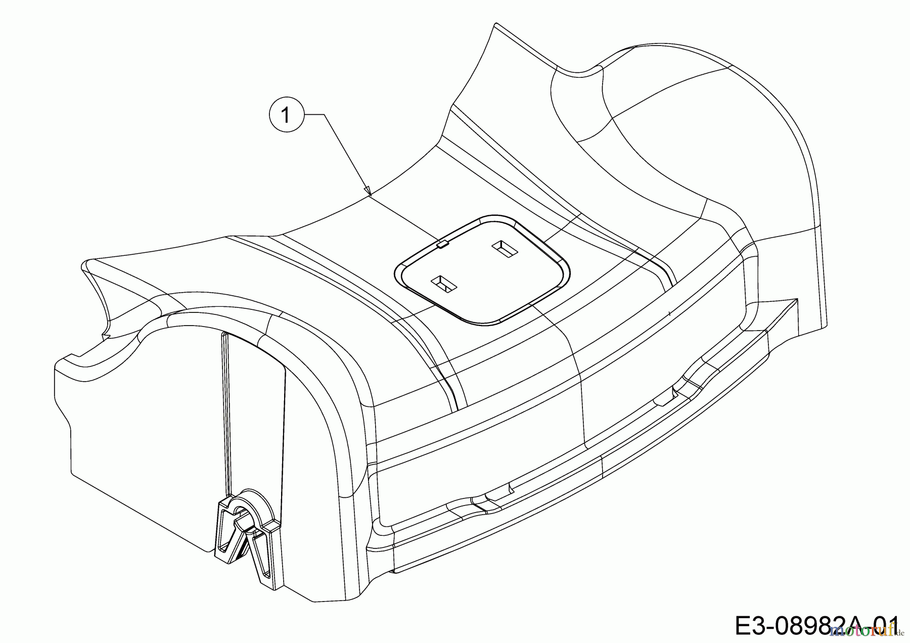  Wolf-Garten Petrol mower self propelled ST 4600 AHWES 12BETRS7650  (2019) Cover front axle