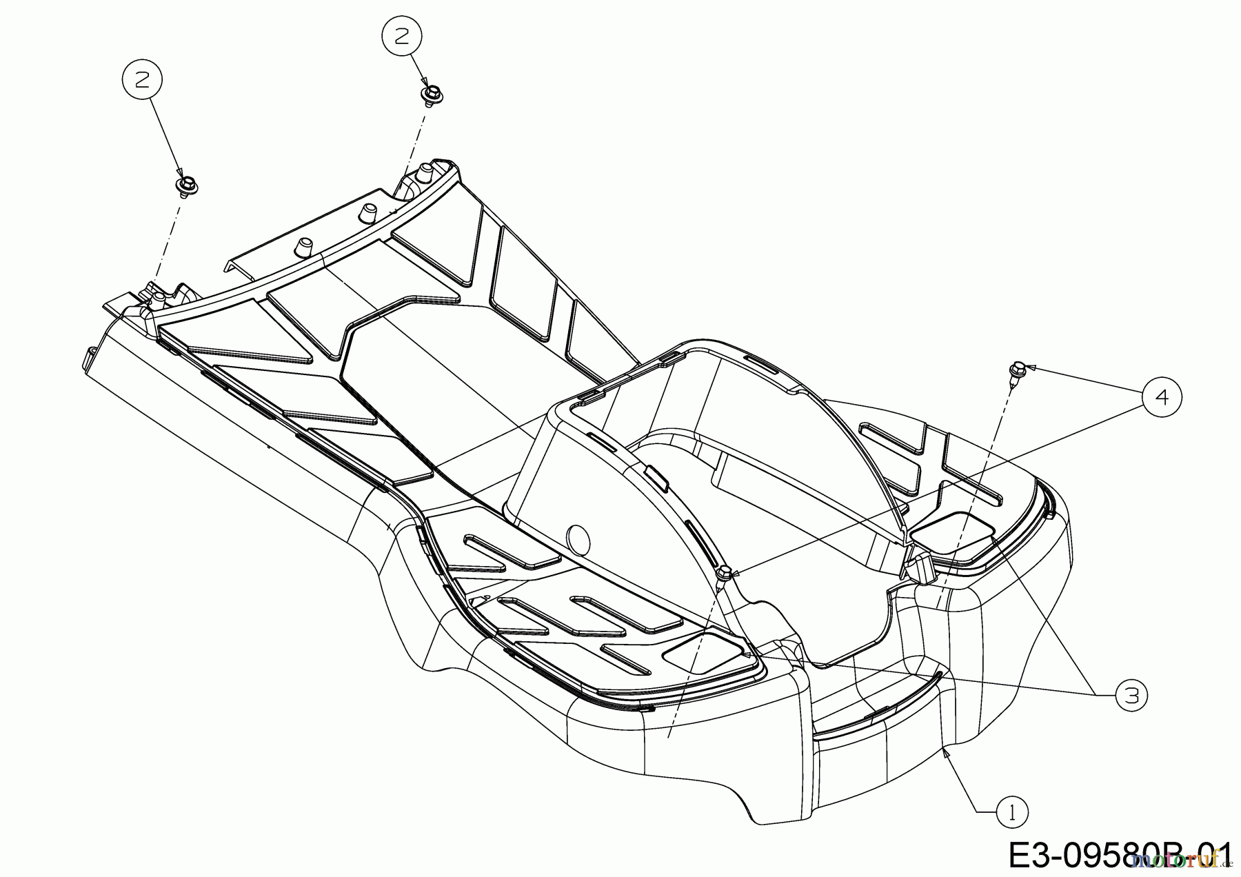  Wolf-Garten Lawn tractors Scooter Hydro 13A721SD650  (2020) Foot plate