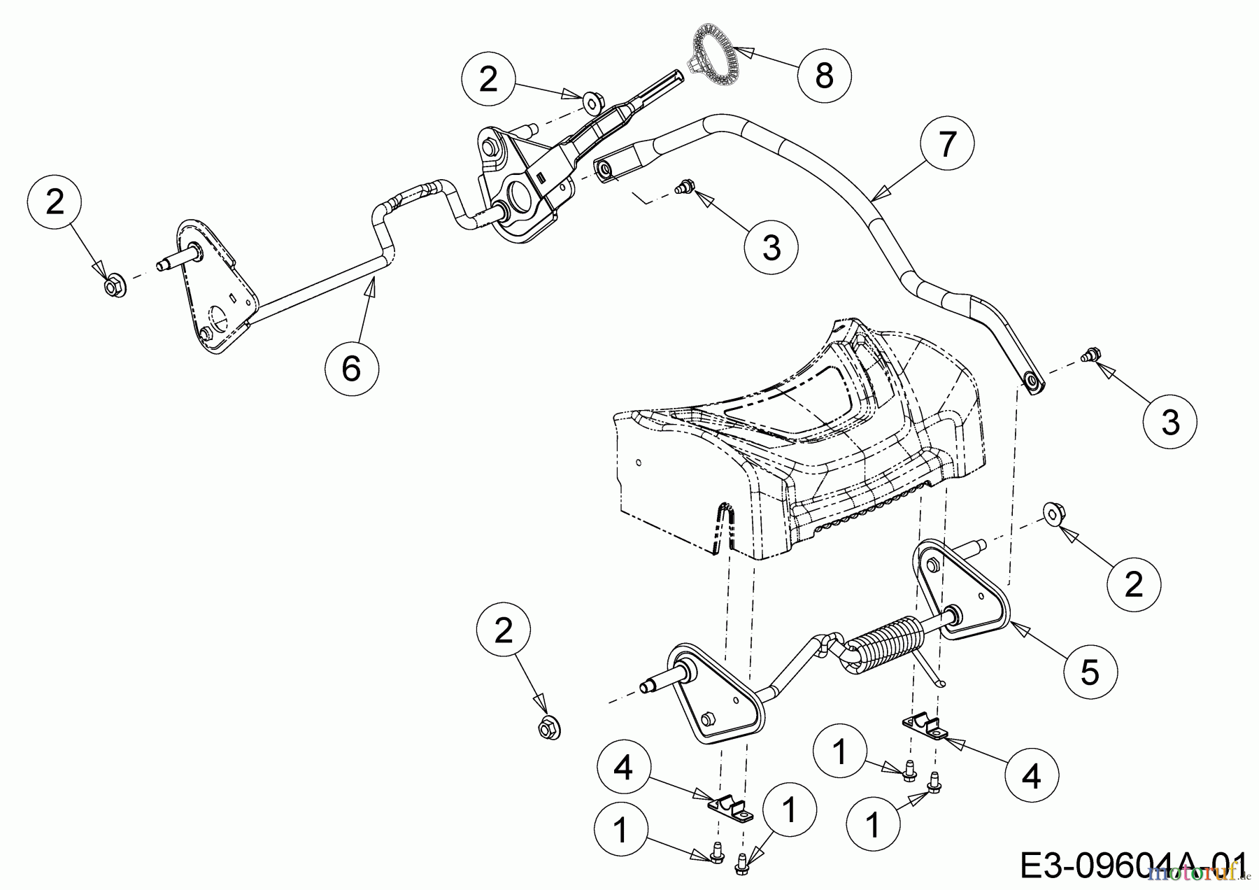  Wolf-Garten Petrol mower self propelled AT 420 AHHW 12B-LVCQ650  (2019) Axles, Height adjustment