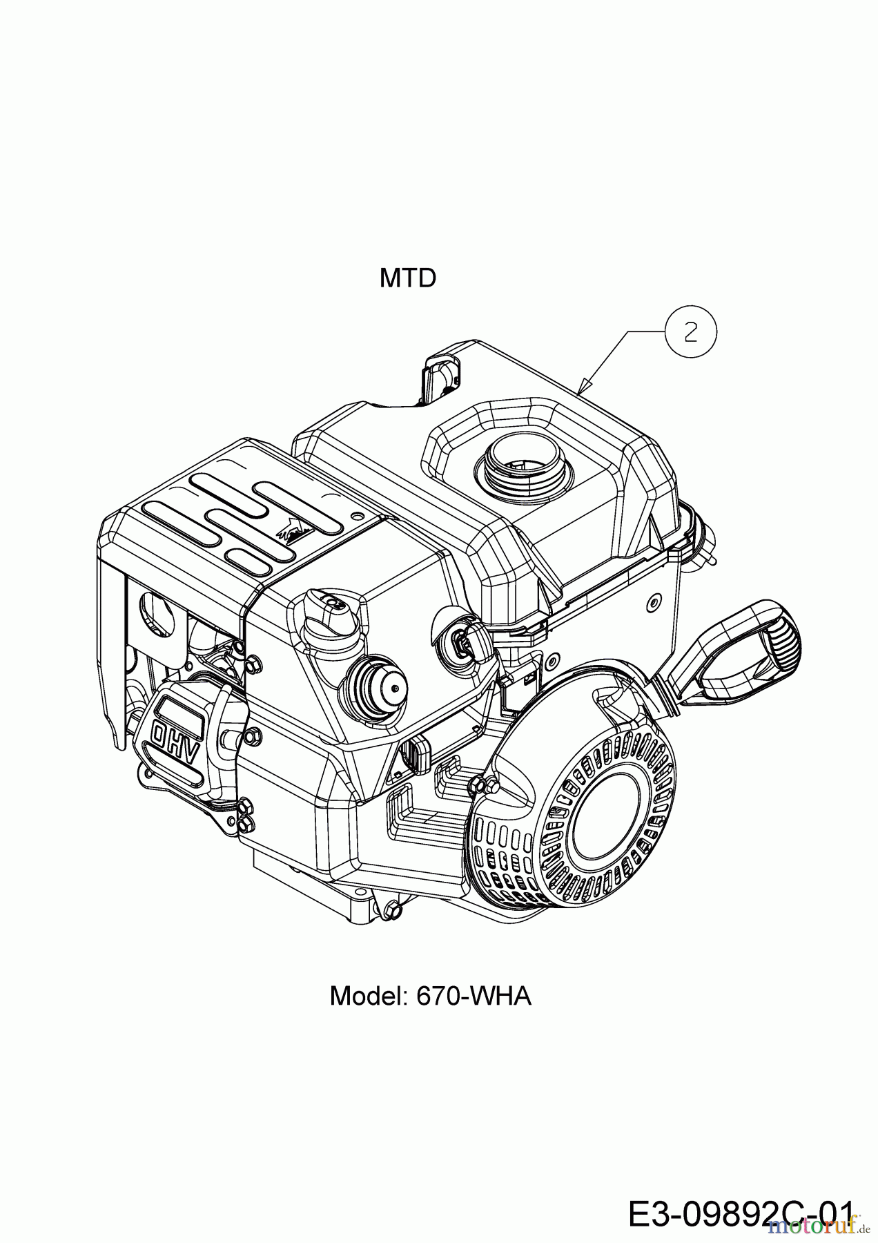  Wolf-Garten Snow throwers SF 61 E 31AW6BF2650  (2020) Engine MTD