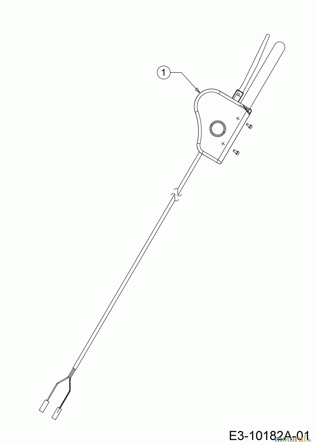  Wolf-Garten Electric mower self propelled Expert 40 EA 18BRH1K-C50  (2013) Switch