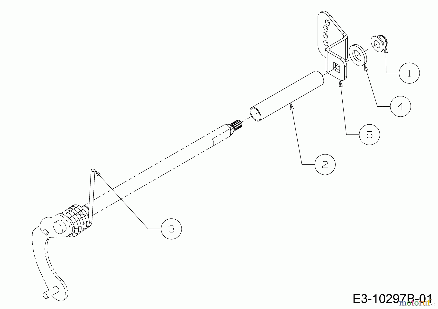  Wolf-Garten Snow throwers SF 66 E 31AY54T3650  (2019) Shift lever