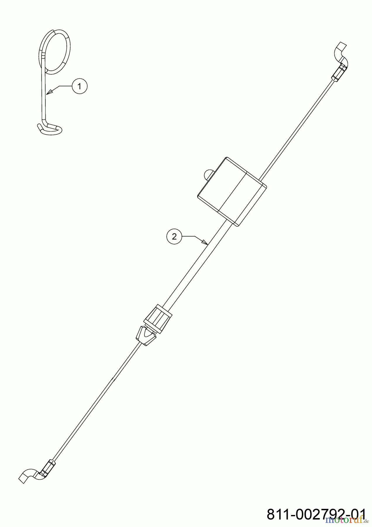  Wolf-Garten Petrol mower A 4600 11D-TOSC650 (2022) Control cable brake