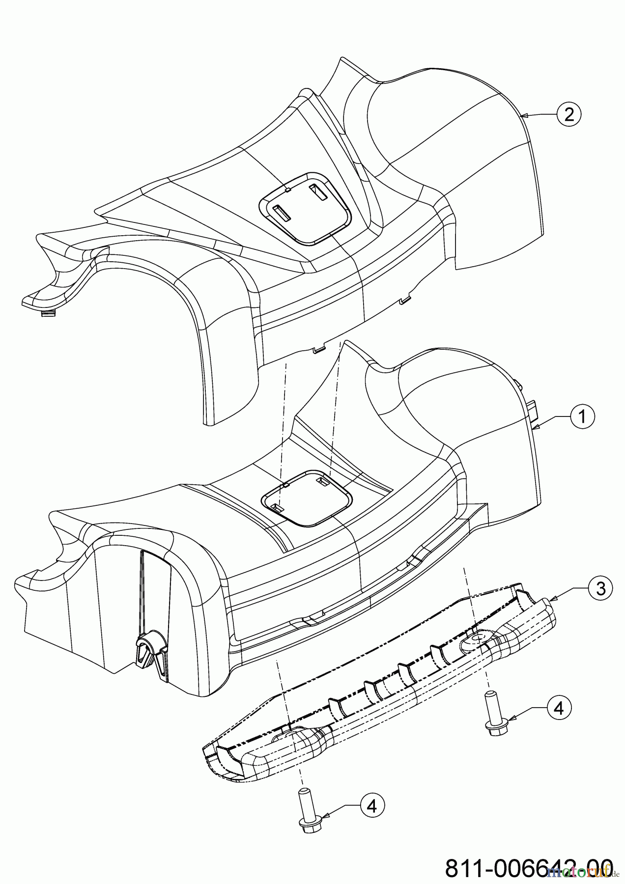  Wolf-Garten Petrol mower self propelled A 5300 A 12D-POKC650 (2022) Cover front axle