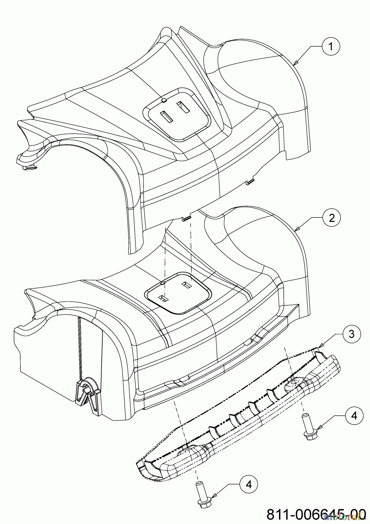  Wolf-Garten Petrol mower self propelled A 460 ASPHW 12DWTV5E650 (2023) Cover front axle