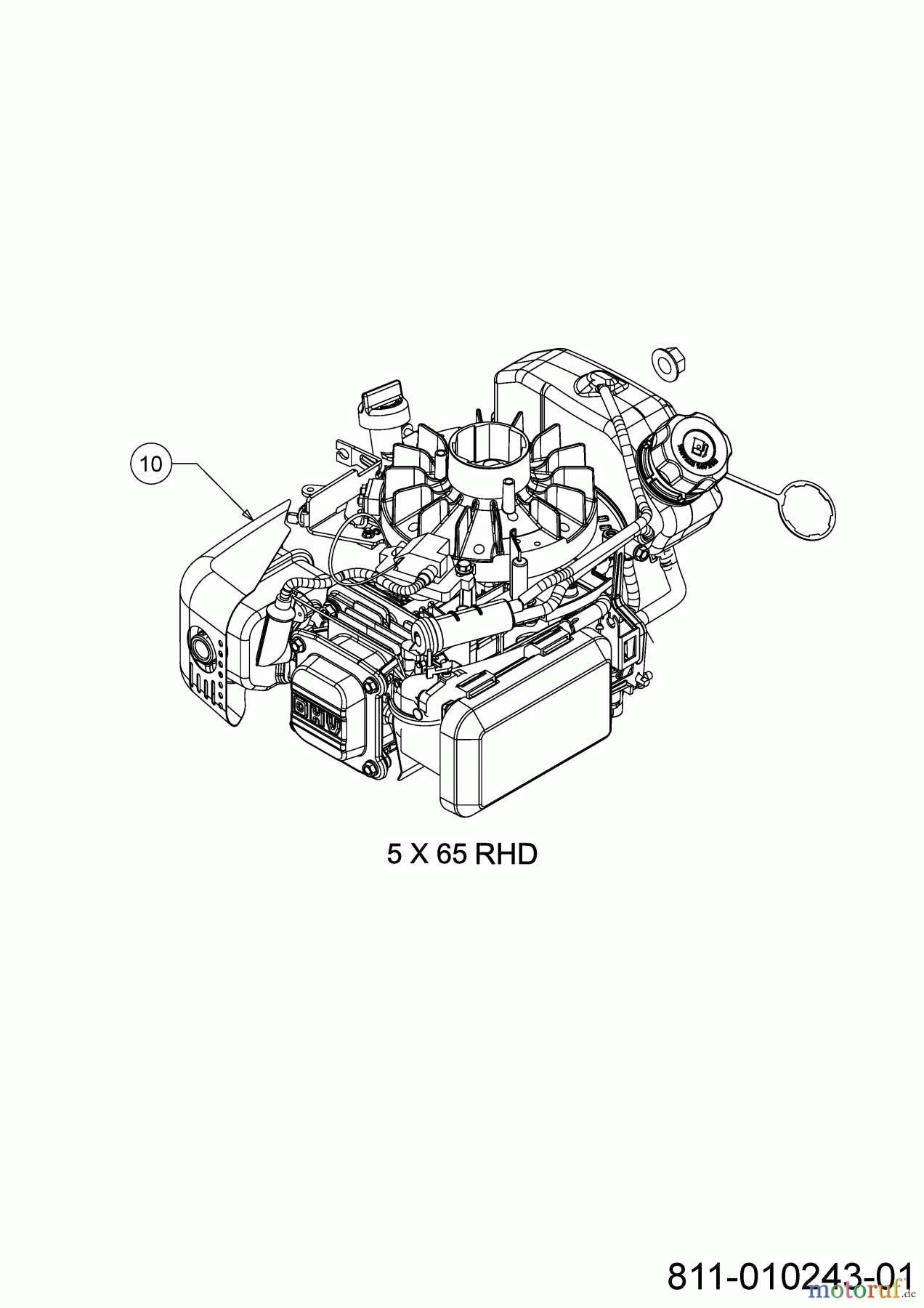  Wolf-Garten Petrol mower self propelled A 5300 A 12D-POKC650 (2023) Engine