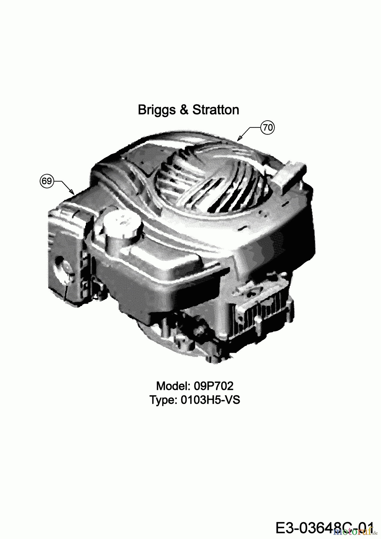  Wolf-Garten Petrol mower self propelled A 460 ASPHW 12DWTV5E650 (2023) Engine Briggs & Stratton