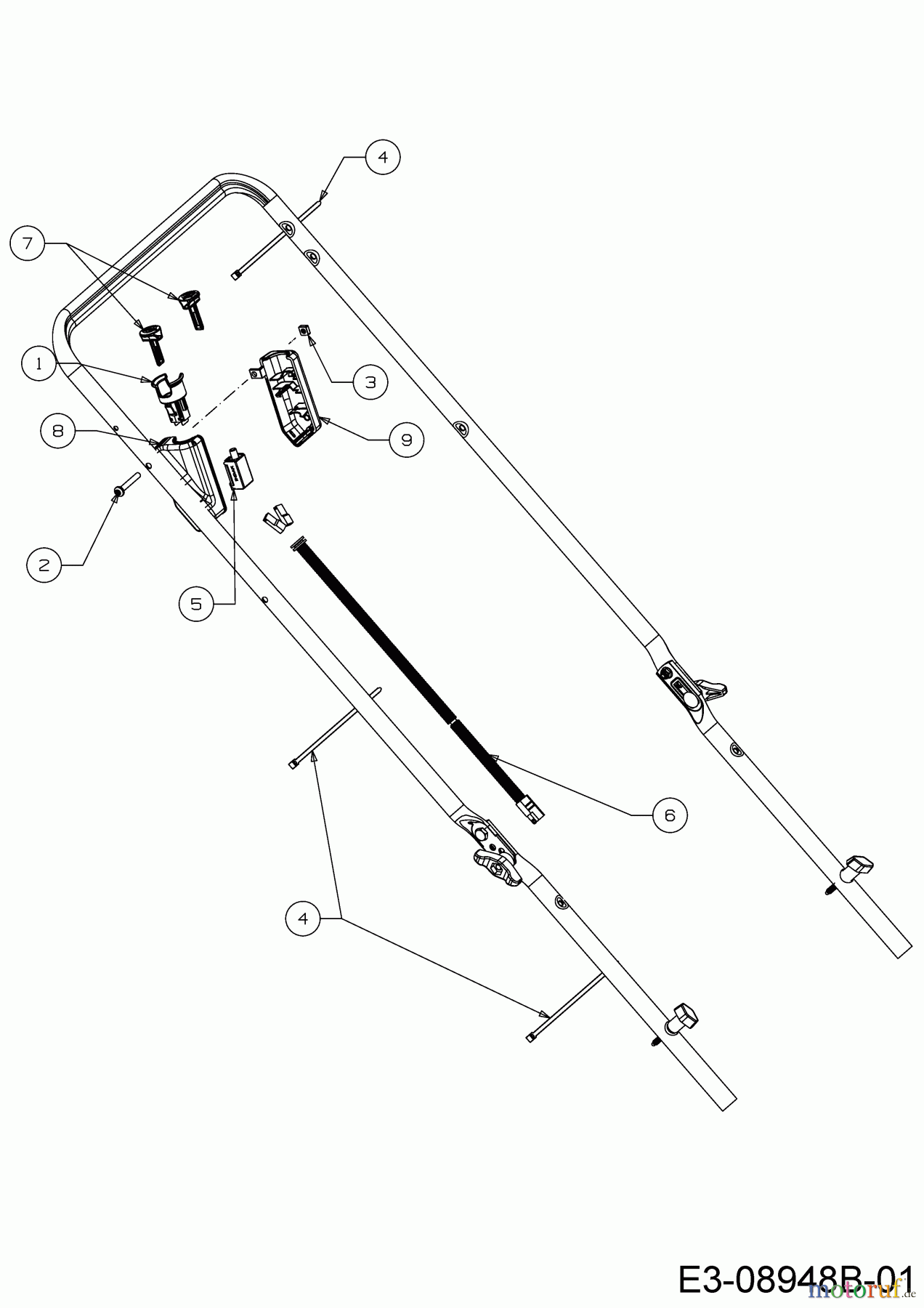  Wolf-Garten Petrol mower self propelled A 530 ASPHWIS 12CYPV7E650 (2021) Electric parts