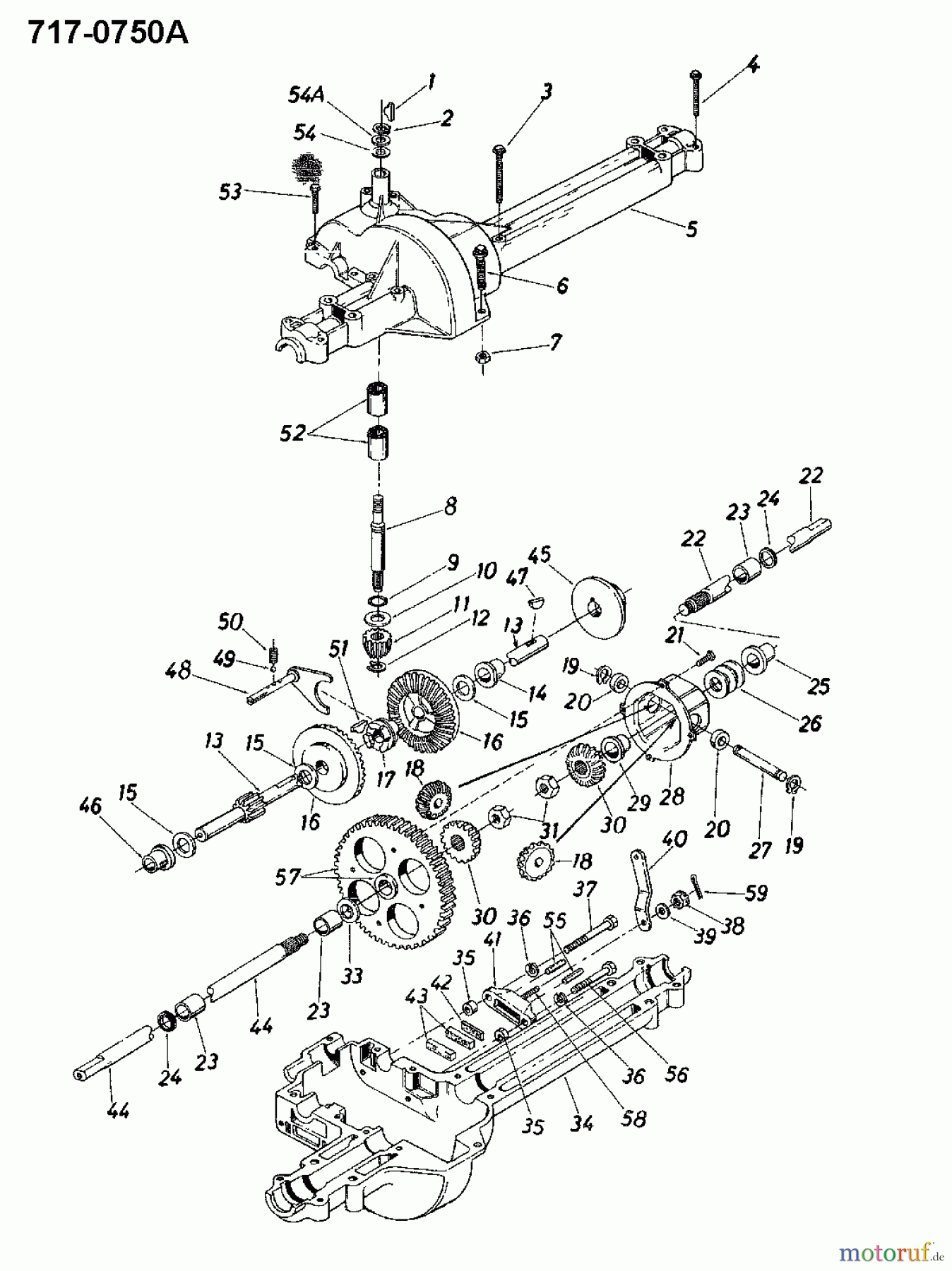  Novotrac Lawn tractors NOVO SUPER 110 SL 135-6821  (1985) Gearbox