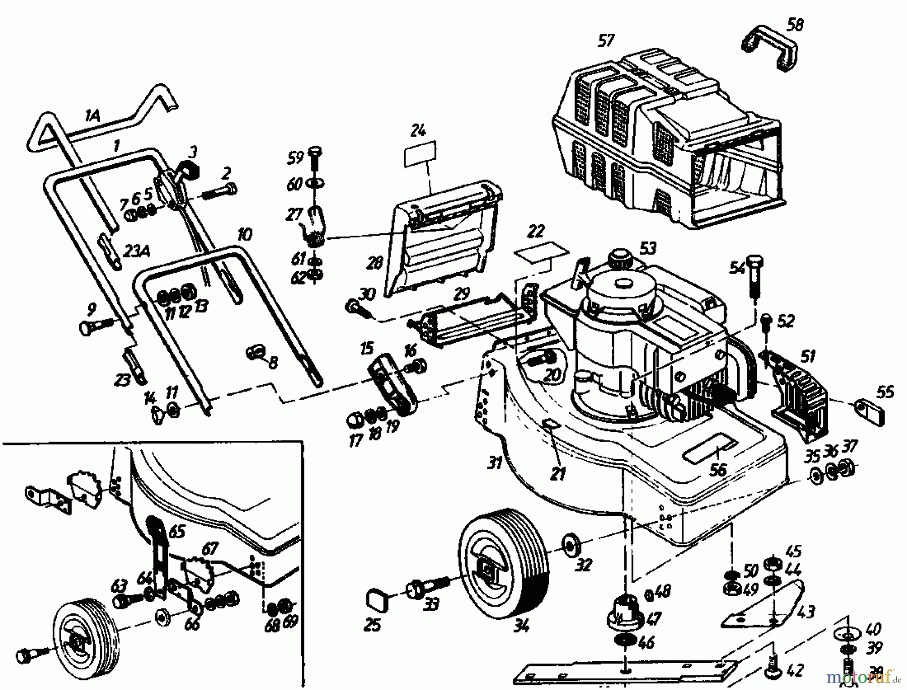  Golf Electric mower 245 EF 02881.02  (1985) Basic machine