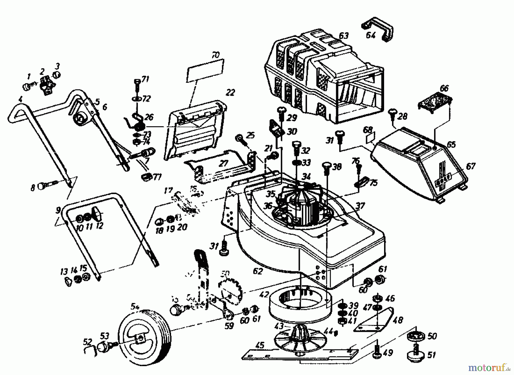  Golf Electric mower 245 HLE 02623.08  (1985) Basic machine