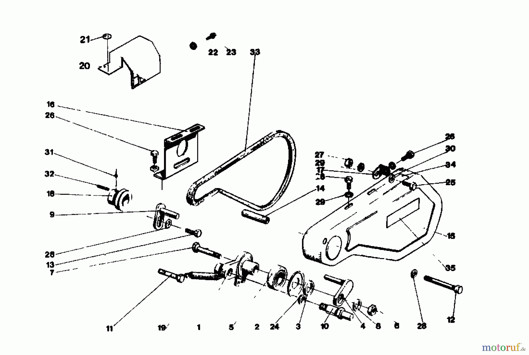  Gutbrod Tillers MB 60-30 07511.07  (1985) Drive system