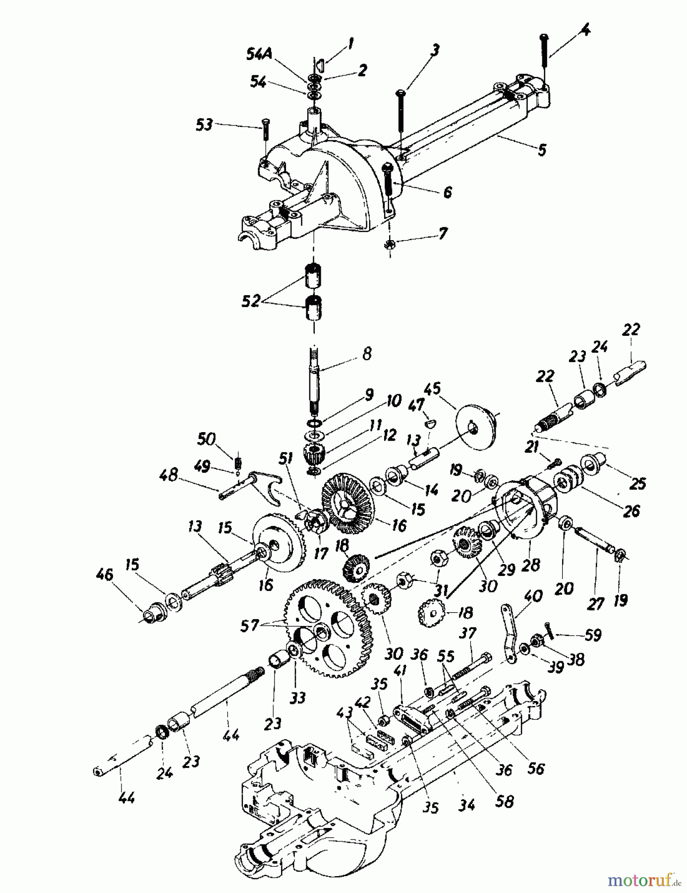  Columbia Lawn tractors 110/760 HA 135-6220  (1985) Gearbox