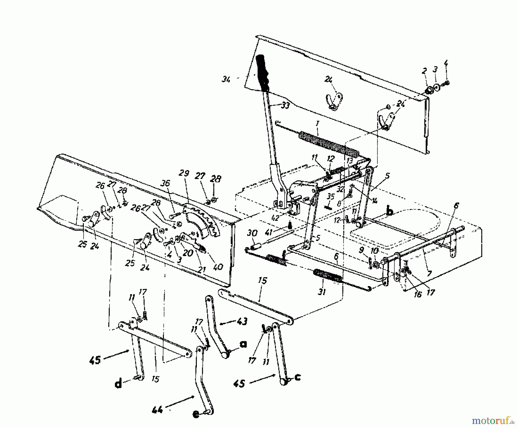  Columbia Lawn tractors 111/960 137-6100  (1987) Deck lift