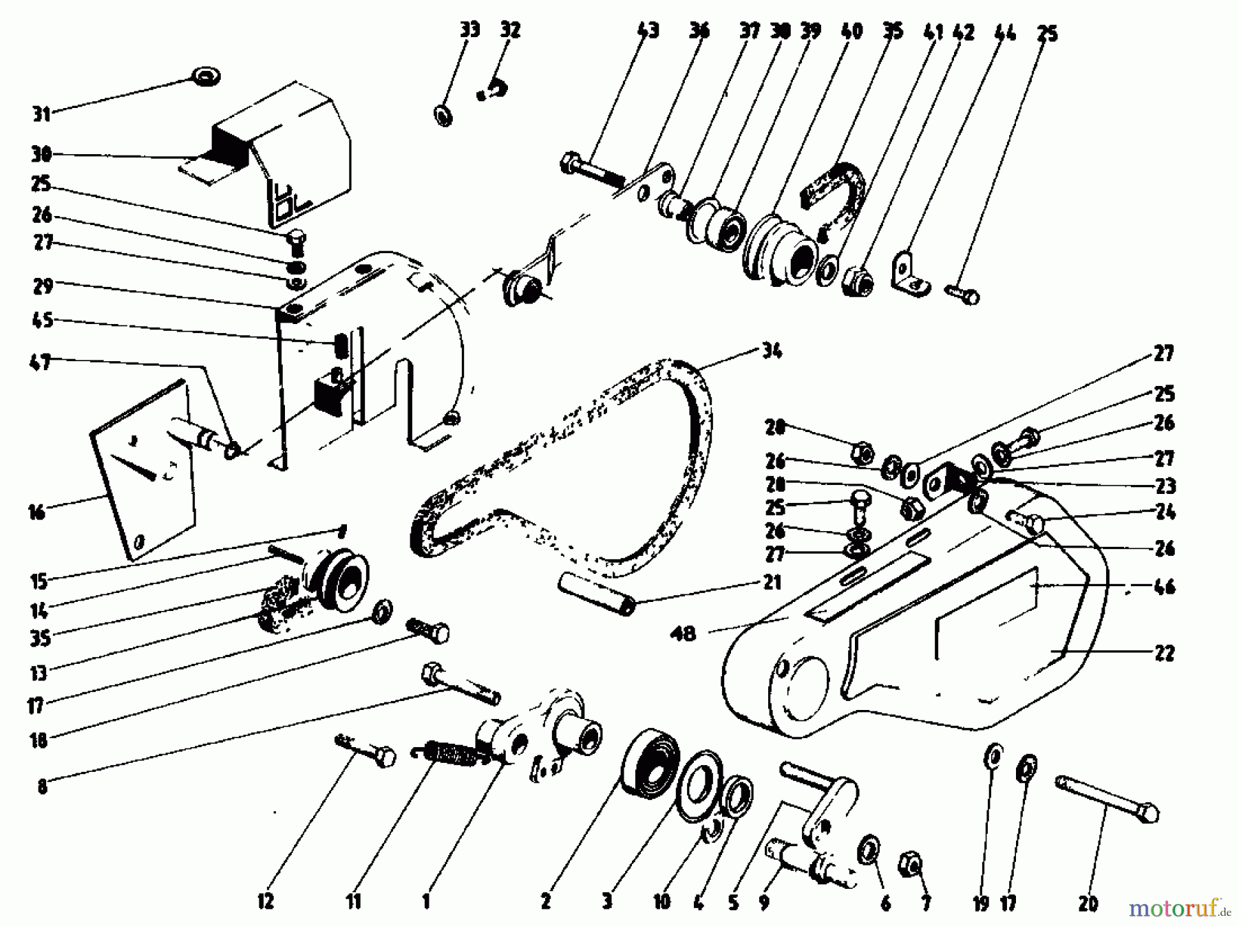  Golf Tillers 162 MS 4 07513.01  (1987) Drive system