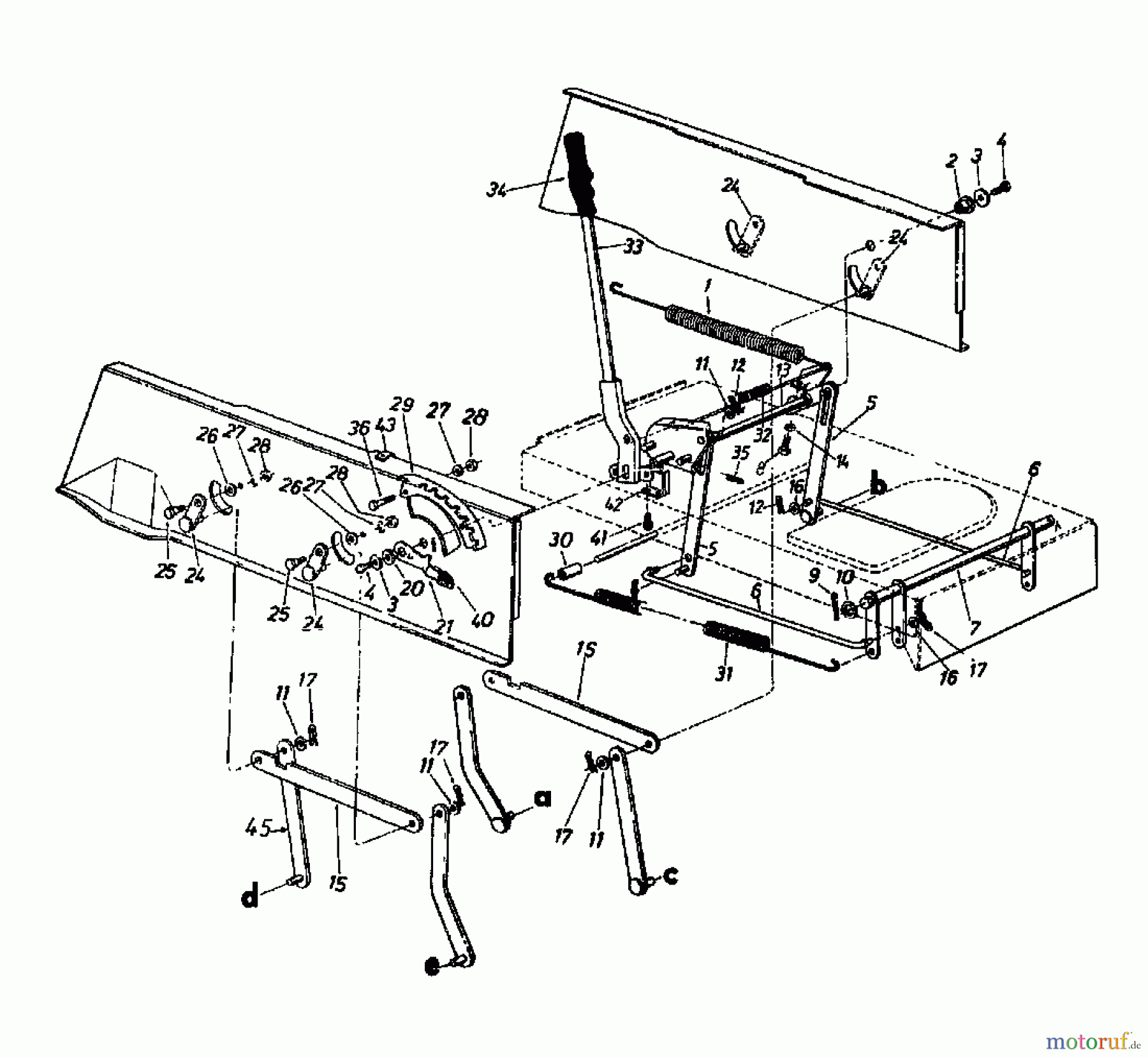  Columbia Lawn tractors 111/960 138-6370  (1988) Deck lift