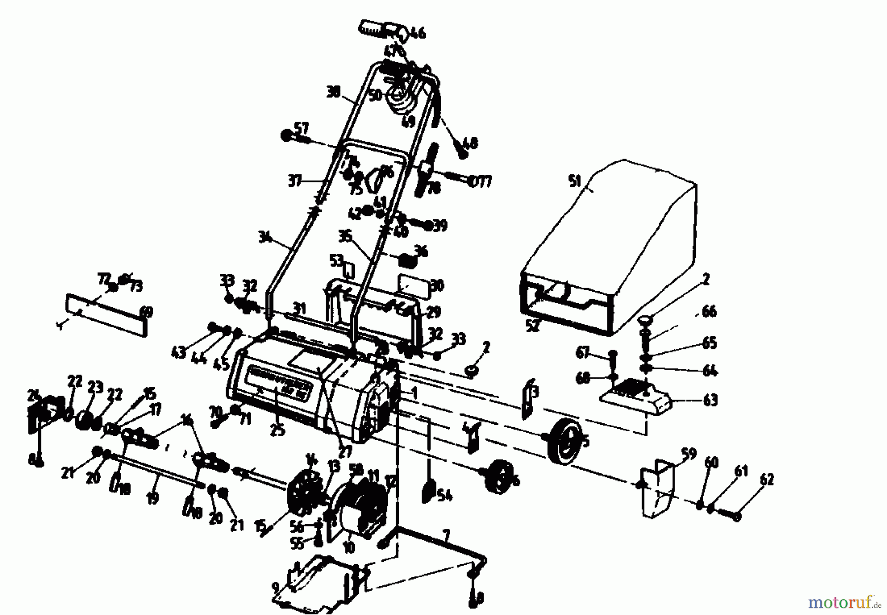  Golf Electric verticutter 132 VE 02846.03  (1988) Basic machine