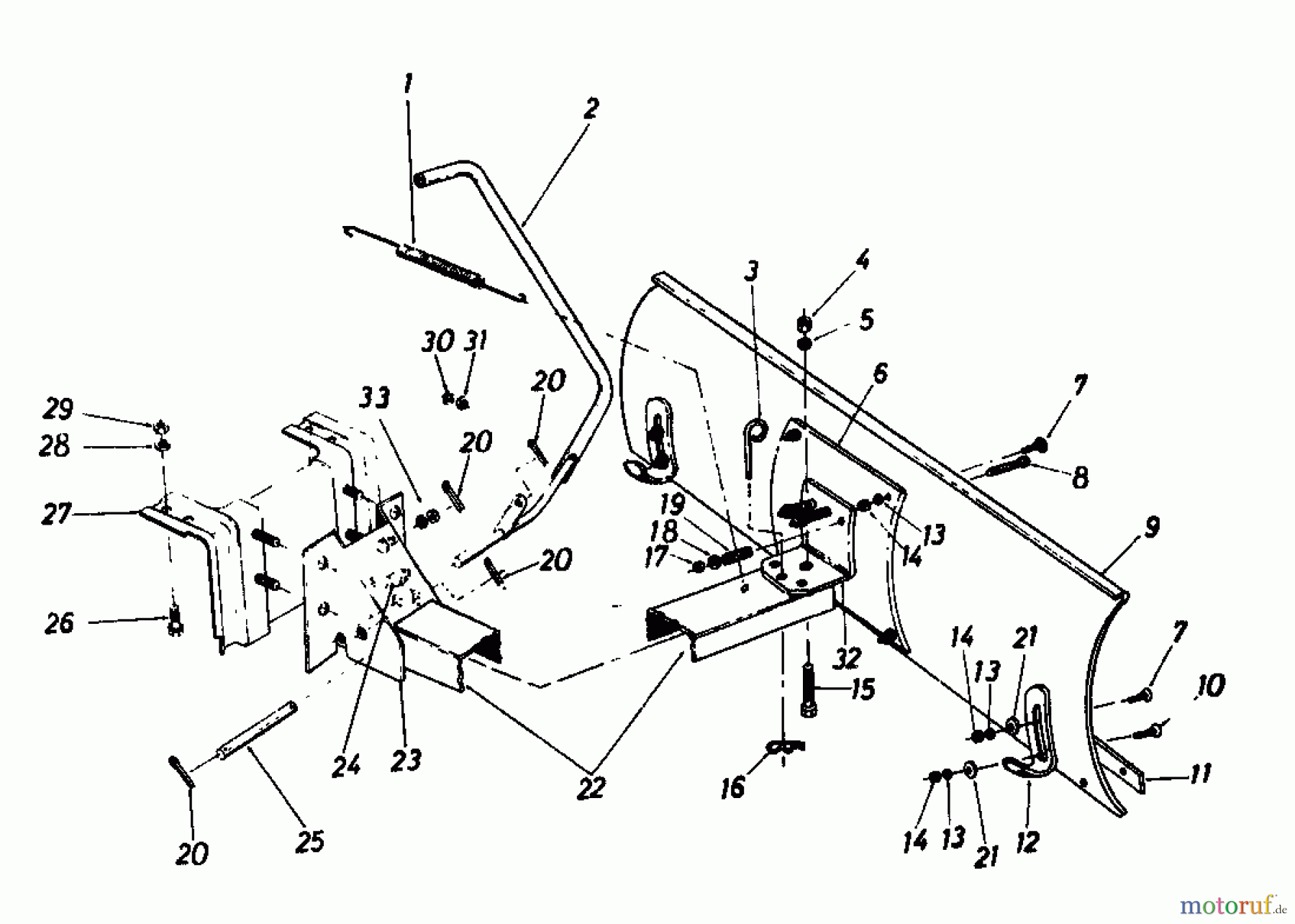  MTD Accessories Accessories garden and lawn tractors Snow blade for 300 Serie 199-4651  (1989) Snow blade