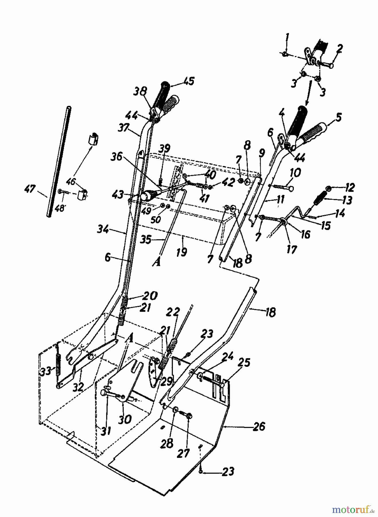  Blizzard Snow throwers N 10-71 L 319-8500  (1989) Handle