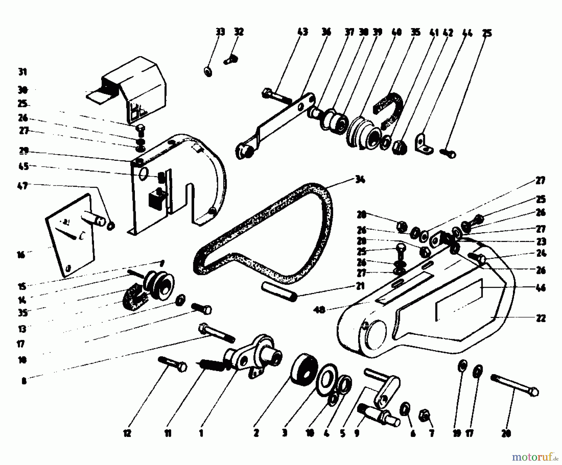  Gutbrod Tillers MB 60-52 07514.03  (1988) Drive system